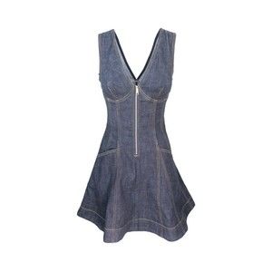 Self-Portrait Indigo Denim Mini Dress - NWT